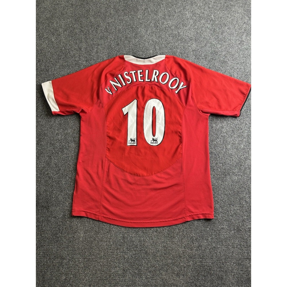 2004-06 Manchester United Nike Van Nistelrooy #10 Vodafone Jersey, Size M